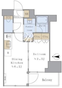 ブリリアイスト赤羽 704 間取り図