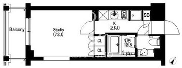 エスティメゾン武蔵小山2 504 間取り図