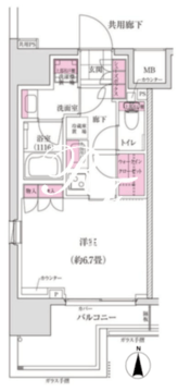 ディームス木場 501 間取り図