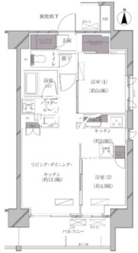 エースタンダード芝浦 804 間取り図