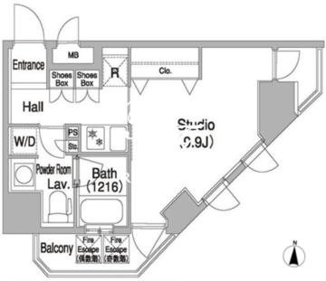コンフォリア浅草橋DEUX 501 間取り図