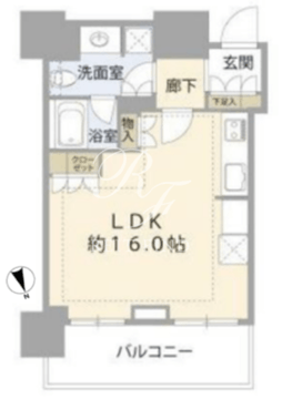 ブランズ渋谷桜丘 1717 間取り図