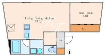 CONTI 南麻布 301 間取り図