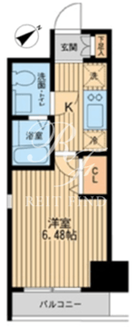 エコロジー潮見レジデンス 1305 間取り図