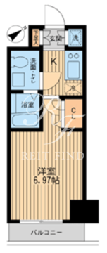 エコロジー潮見レジデンス 1403 間取り図