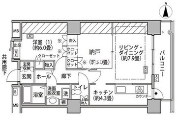 東雲キャナルコートCODAN 18-514 間取り図