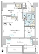 ブリリアイスト上野稲荷町 1301 間取り図 ?>