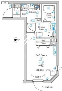 ラフィスタ蓮根 101 間取り図