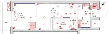 品川大井町レジデンス 206 間取り図