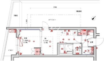 品川大井町レジデンス 405 間取り図