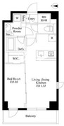 ハーモニーレジデンス高田馬場 201 間取り図
