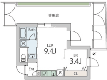 グランデュオ下北沢13 103 間取り図