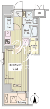 SK-ONE市ヶ谷 902 間取り図