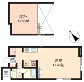 パセオ神宮前 401 間取り図