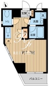 神楽坂フラッツ 801 間取り図