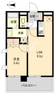 ラクアスレジデンス東新宿 901 間取り図