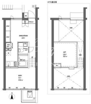 BPRレジデンス祐天寺 303 間取り図