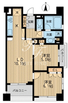 プロスペクト森下 602 間取り図
