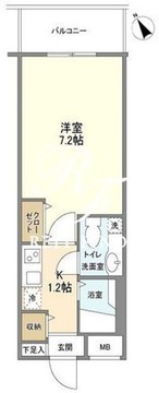 ミリアレジデンス赤坂 102 間取り図