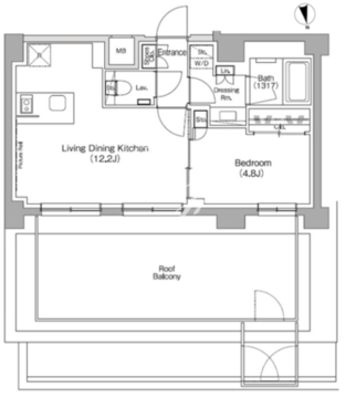 ザ・パークハビオ高円寺レジデンス 807 間取り図