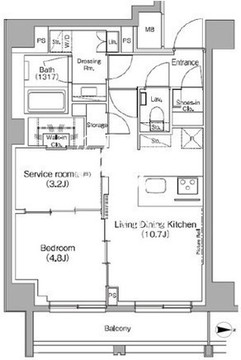 ザ・パークハビオ高円寺レジデンス 501 間取り図