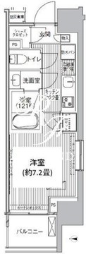 ヒューリックレジデンス新御茶ノ水 607 間取り図