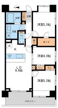 グランカーサ両国壱番館 402 間取り図