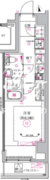 リルシア品川中延 401 間取り図