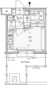 ザ・プレミアムキューブG大崎 411 間取り図