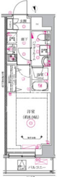 リルシア品川中延 204 間取り図