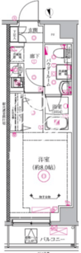 リルシア品川中延 304 間取り図