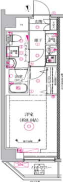 リルシア品川中延 205 間取り図