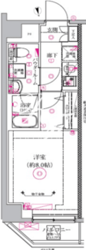 リルシア品川中延 505 間取り図
