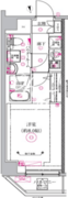リルシア品川中延 604 間取り図