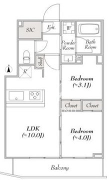 ルミーク本町イースト 502 間取り図