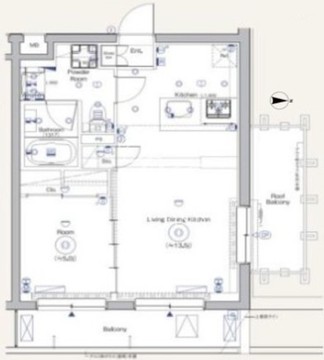 シーフォルム戸越公園2 411 間取り図