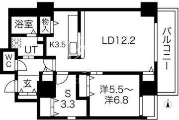 シティコート目黒 2-109 間取り図