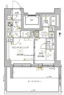 ガリシア錦糸町4 801 間取り図