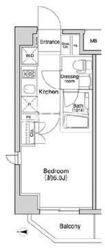 プラウドフラット森下 103 間取り図