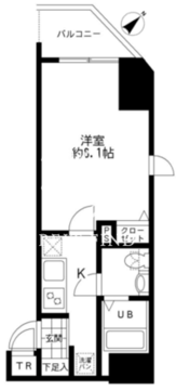 モーニングサイド銀座 905 間取り図