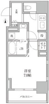 KDXレジデンス神田 203 間取り図