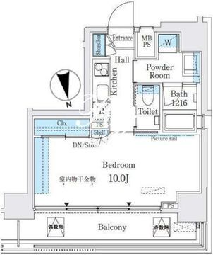 ミライズレジデンシャル九段 501 間取り図