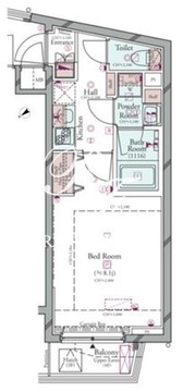 コンシェリア池上THE RESIDENCE 209 間取り図