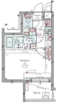 コンシェリア池上THE RESIDENCE 104 間取り図
