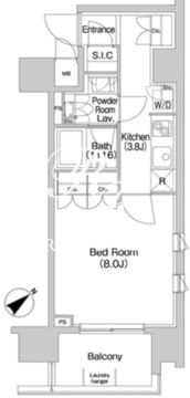 コンフォリア神楽坂DEUX 904 間取り図