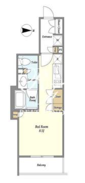 アスール両国 303 間取り図