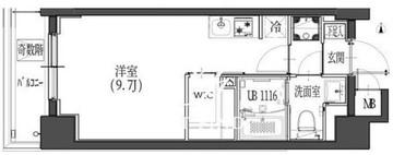 エスレジデンス東日暮里 302 間取り図