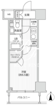 レジディア笹塚2 1204 間取り図