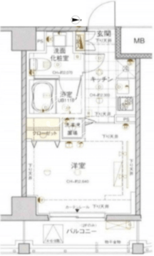 アーバンファースト神楽坂 306 間取り図