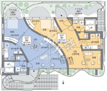 SHINJUKU NEW VILLA 301 間取り図